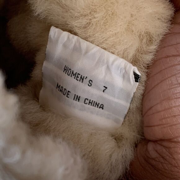 Classic Tall Beige Water-resistant Suede Boots US 7 Women SheepsKin 13 In Tall - Picture 14 of 16